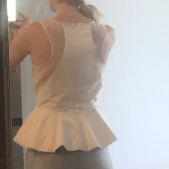 Peplum pink faux leather tank - Picture 4 of 6